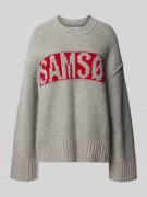 Samsøe Samsøe Strickpullover mit Label-Schriftzug Modell 'KEIKO' in Mi...