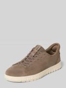 Geox Ledersneaker mit Label-Detail Modell 'FLEXTRIDE PLUS' in Taupe, G...