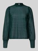 Vero Moda Regular Fit Spitzenbluse mit Mock Neck Modell 'BECCA' in Bot...