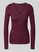 Vero Moda Regular Fit Langarmshirt aus Viskose-Mix Modell 'ROSA' in Bo...