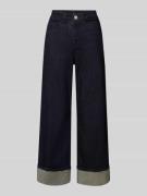 OPUS Wide Leg Jeans mit fixiertem Saumaufschlag Modell 'Miva' in Jeans...
