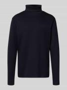 HECHTER PARIS Sweatshirt mit Rollkragen und Logo-Print in Marine, Größ...