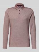 HECHTER PARIS Longsleeve mit Polokragen und kurzer Knopfleiste in Bord...