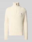 Polo Ralph Lauren Loose Fit Strickpullover aus Woll-Baumwoll-Mix in Of...