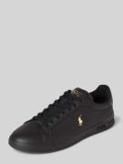 Polo Ralph Lauren Sneaker mit Logo-Stitching in Black, Größe 40