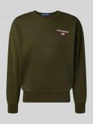 Polo Ralph Lauren Sweatshirt mit Label-Stitching in Oliv, Größe L