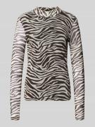 Only Langarmshirt mit Stehkragen Modell 'ERICA' in Hazel, Größe L