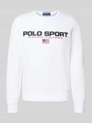 Polo Ralph Lauren Sweatshirt mit Label-Print in Weiss, Größe L