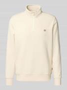Dickies Sweatshirt mit Troyer-Kragen Modell 'OAKPORT' in Offwhite, Grö...