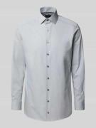 OLYMP Regular Fit Businesshemd aus Baumwoll-Mix in Hellgrau, Größe 39