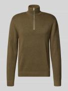 Jack & Jones Premium Troyer mit Label-Detail Modell 'MILANO' in Mittel...