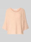 ZABAIONE Relaxed Fit Strickpullover mit V-Ausschnitt Modell 'Em44maa' ...