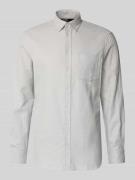 Christian Berg Men Regular Fit Freizeithemd mit Brusttasche in Hellgra...