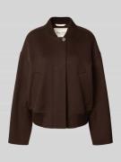 Marc O'Polo Relaxed Fit Blouson aus Woll-Mix in Mittelbraun, Größe 40