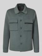 Marc O'Polo Regular Fit Hemdjacke aus Woll-Mix in Graphit, Größe XXL