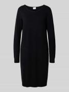 Vila Knielanges Kleid mit Rundhalsausschnitt Modell 'RIL' in Black, Gr...