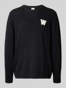 Wood Wood Strickpullover mit Stitching und Rundhalsausschnitt Modell '...
