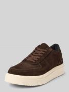Steve Madden Ledersneaker mit Label-Schriftzug Modell 'FLYNN' in Dunke...