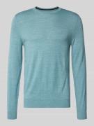 Christian Berg Men Regular Fit Longsleeve aus Merino-Mix in Schilf Mel...