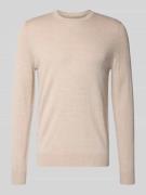 Christian Berg Men Regular Fit Pullover aus Woll-Mix in Sand Melange, ...