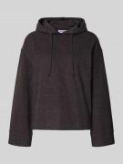 Jake*s Casual Sweatshirt mit Kapuze in Schoko Melange, Größe L