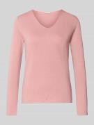 Tom Tailor Regular Fit Strickshirt aus Baumwoll-Viskose-Mix in Pink, G...