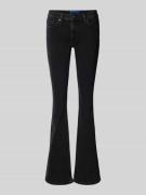 Hugo Blue Flared-Fit Jeans aus Baumwoll-Mix Modell 'GETTI_B' in Black,...