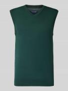 Christian Berg Men Strickshirt aus Woll-Mix mit V-Ausschnitt in Bottle...