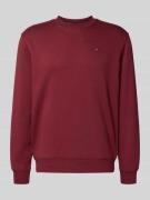 Tommy Jeans Regular Fit Sweatshirt aus Baumwoll-Mix in Bordeaux, Größe...