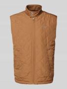 Gant Steppweste mit Label-Stitching in Beige, Größe XL