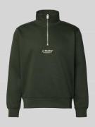 Jack & Jones Troyer mit Troyer-Kragen Modell 'SOHO' in Dunkelgruen, Gr...