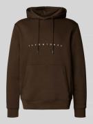 Jack & Jones Hoodie mit Label-Print in Mittelbraun, Größe S