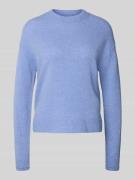 Christian Berg Woman Wollpullover mit Rundhalsausschnitt in Jeansblau,...