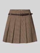 Jake*s Collection Minirock mit Viskose-Anteil in Falten-Optik in Dunke...