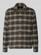 MCNEAL Regular Fit Hemdjacke mit Kentkragen in Black, Größe XXL