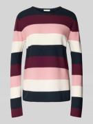 Tom Tailor Regular Fit Strickpullover aus Baumwoll-Viskose-Mix in Rosa...