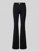 Liu Jo White Bootcut Anzughose mit Gürtel in Black, Größe 38