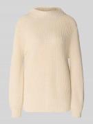s.Oliver RED LABEL Regular Fit Strickpullover aus Baumwoll-Mix in Beig...