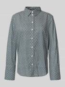 Tom Tailor Regular Fit Hemdbluse aus Baumwoll-Mix in Petrol, Größe 36