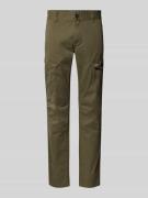 PME Legend Slim Fit Cargo-Hose mit Logo-Stitching in Oliv, Größe 31/30
