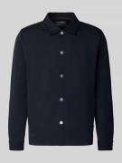 Marc O'Polo Regular Fit Hemdjacke aus Baumwoll-Mix in Marine, Größe XX...