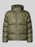 EA7 Emporio Armani Regular Fit Steppjacke mit Allover-Logo-Print Model...