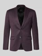 Zuitable Slim Fit Sakko mit Brusttasche Modell 'Nick' in Aubergine, Gr...