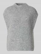 Milano Italy Pullunder mit Stehkragen in Hellgrau, Größe XS