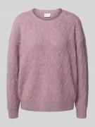 Vila Strickpullover mit Strukturmuster Modell 'LASSIA' in Mauve, Größe...