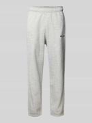 CHAMPION Regular Fit Sweatpants mit Label-Stitching in Hellgrau Melang...