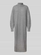 Pieces Oversized Strickkleid mit Woll-Anteil Modell 'MALOU' in Mittelg...