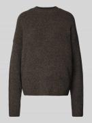Vero Moda Relaxed Fit Pullover mit Woll-Anteil Modell 'BOOM' in Schoko...