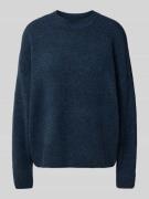 Vero Moda Relaxed Fit Pullover mit Woll-Anteil Modell 'BOOM' in Marine...