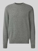 ANNARR Wollpullover mit Rundhalsausschnitt Modell 'RAGI' in Mittelgrau...